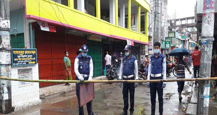 রেড জোন কার্যকরে বান্দরবানে লকডাউন শুরু