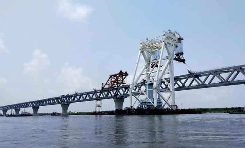 জাজিরা প্রান্তের শেষ স্প্যানটি বসছে আজ