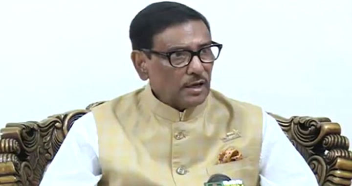 করোনার নমুনা পরীক্ষা বাড়াতে ওবায়দুল কাদেরের আহবান