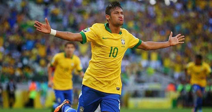 নেইমারের হ্যাটট্রিকে ব্রাজিলের জয়
