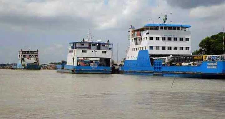 কাঁঠালবাড়ি-শিমুলিয়া রুটে ফের ফেরি চলাচল বন্ধ