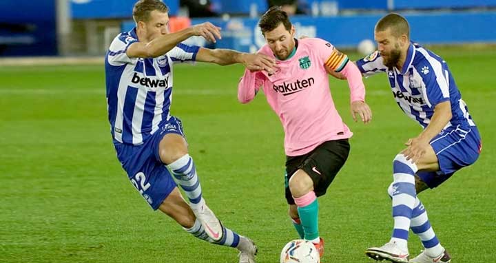 আলভেসের মাঠে হোঁচট খেল বার্সা