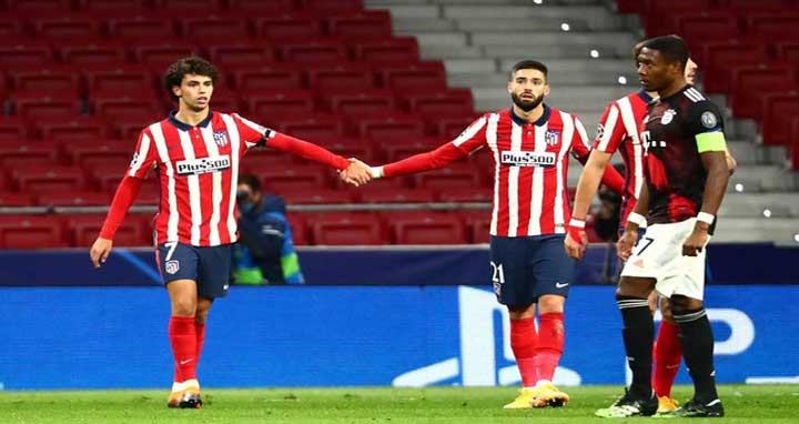 বায়ার্নের সঙ্গে ড্র করল আটলেটিকো