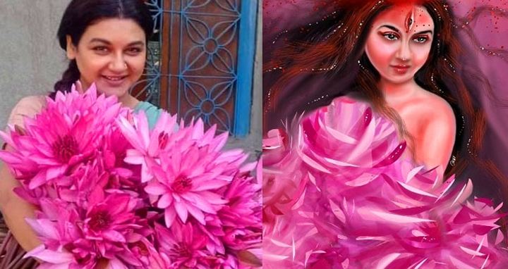 দেবীর সাজে জয়া আহসান