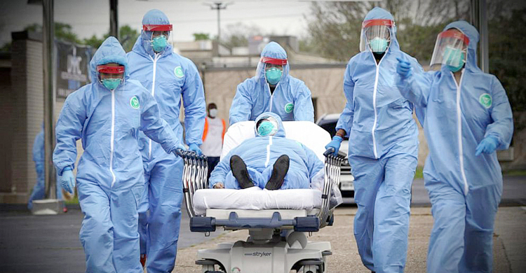 করোনায় একদিনে ৯ হাজার মৃত্যু, শনাক্ত ৬ লাখ ছুঁইছুই