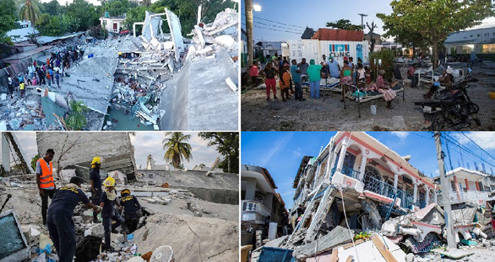 হাইতির ভূমিকম্পে মৃত্যু বেড়ে ১২০০ ছাড়াল