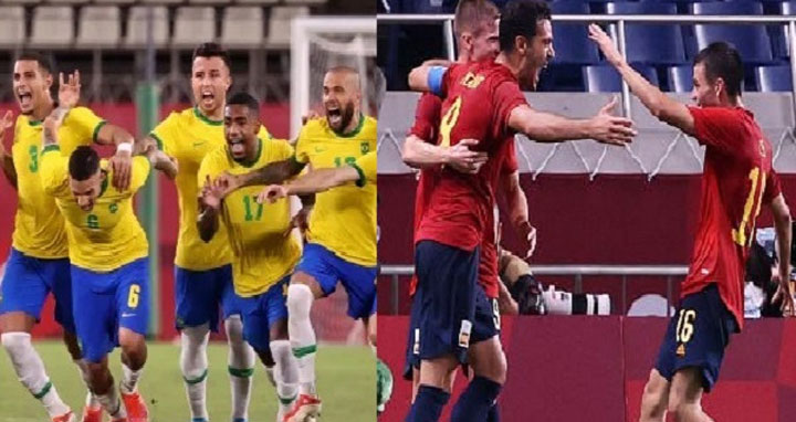 অলিম্পিক ফুটবলের ফাইনালে কাল ব্রাজিল-স্পেনের লড়াই