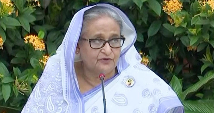 কিছু লোক আশ্রয়ণের ঘর ভেঙে মিডিয়ায় প্রচার করেছে : প্রধানমন্ত্রী