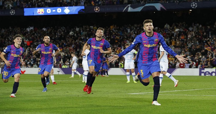 চ্যাম্পিয়ন্স লিগে প্রথম জয়ের স্বাদ পেল বার্সা