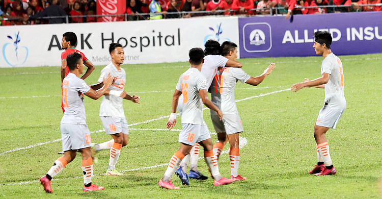 স্বাগতিক মালদ্বীপকে হারিয়েই ফাইনালে ভারত