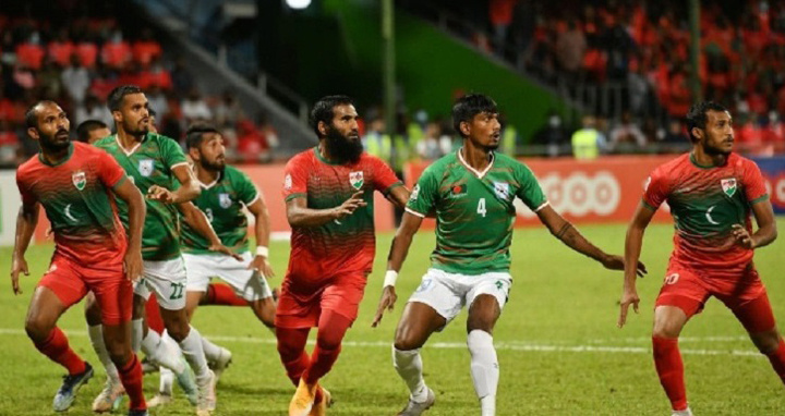 মালদ্বীপের কাছে ২-০ গোলে হারলো বাংলাদেশ