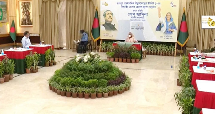 রূপপুর পারমাণবিক প্রকল্পের চুল্লি উদ্বোধন করলেন প্রধানমন্ত্রী
