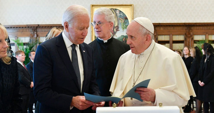 পোপ ফ্রান্সিস-বাইডেন সাক্ষাৎ
