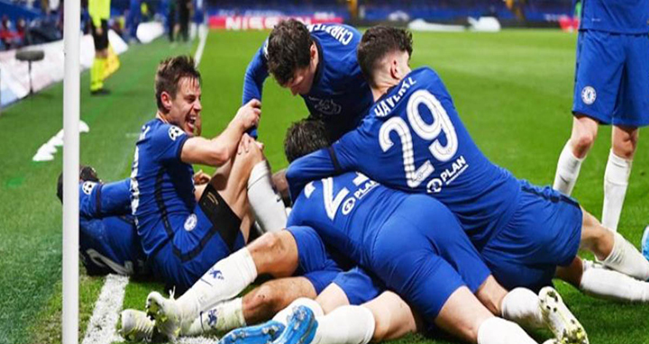 জুভেন্টাসকে ৪-০ গোলে হারিয়ে শেষ ষোলোতে চেলসি