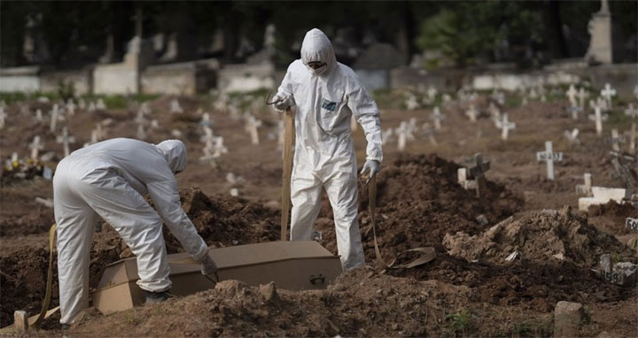 বিশ্বে করোনায় আরও ৭৬৪৪ জনের মৃত্যু