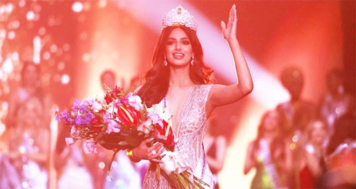 ‘মিস ইউনিভার্স’ মুকুট জিতলেন ভারতের হারনাজ