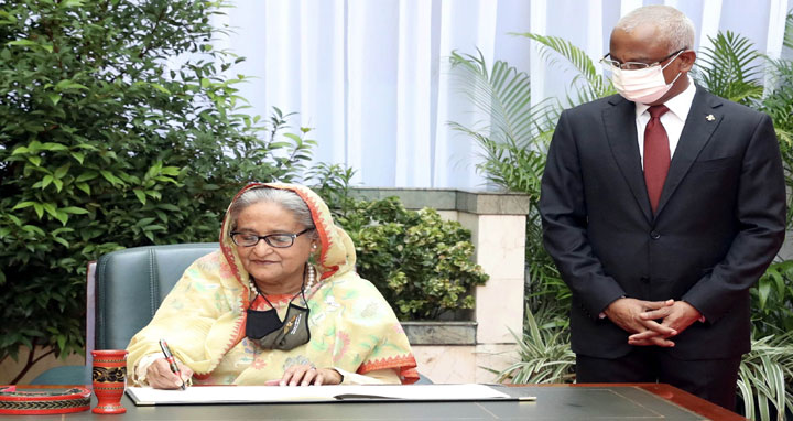 বাংলাদেশ-মালদ্বীপ সম্পর্ক নতুন উচ্চতায় নিতে ৩ চুক্তি সই