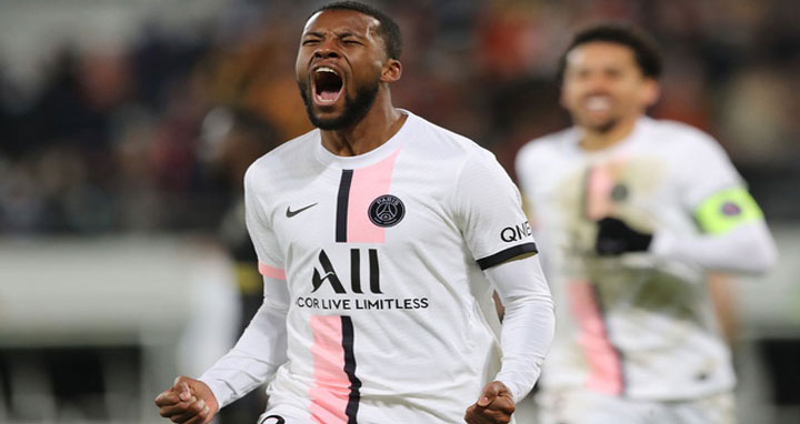 শেষ দিকের গোলে হার এড়াল পিএসজি