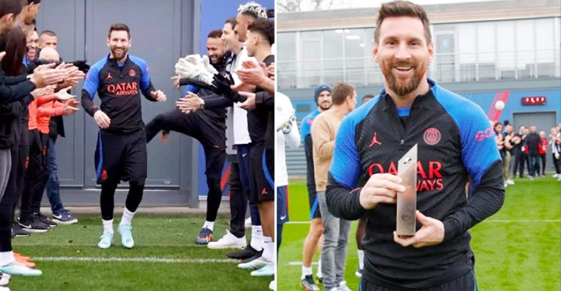 পিএসজিতে ফিরে ‘গার্ড অব অনার’ পেলেন বিশ্বকাপজয়ী মেসি
