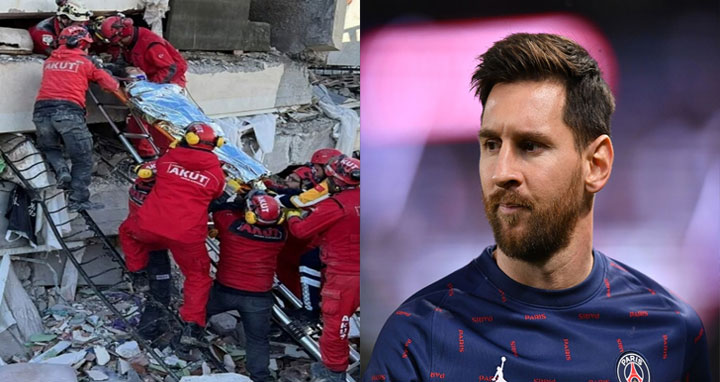 ভূমিকম্পে বিধ্বস্ত তুরস্ক-সিরিয়ার জন্য সহায়তা চান মেসি