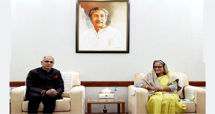 প্রধানমন্ত্রীর সঙ্গে ভারতের পররাষ্ট্র সচিবের সৌজন্য সাক্ষাৎ