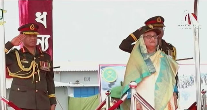 বীর মুক্তিযোদ্ধা আবদুল হামিদ সেনানিবাসের উদ্বোধন করলেন প্রধানমন্ত্রী