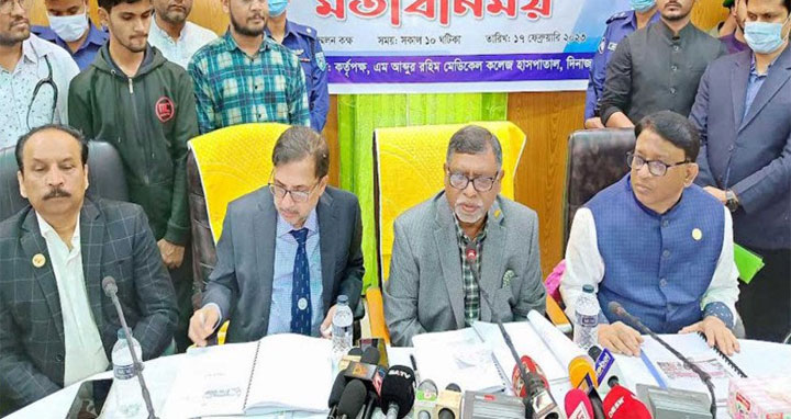 স্বাস্থ্য খাতকে আন্তর্জাতিক মানের করার ইচ্ছা রয়েছে সরকারের : স্বাস্থ্যমন্ত্রী