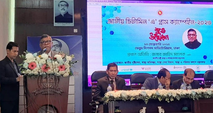 ভিটামিন ‘এ’র অভাবে শিশুদের ২৪ শতাংশ মৃত্যুর হার বেড়ে যায় : স্বাস্থ্যমন্ত্রী