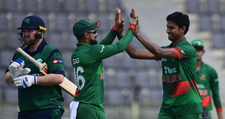 ১০১ রানে অলআউট আয়ারল্যান্ড, হাসান মাহমুদের ৫ উইকেট