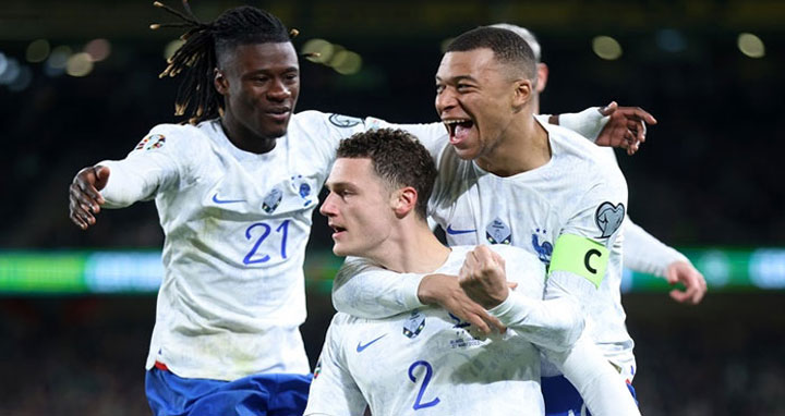 আয়ারল্যান্ডের বিপক্ষে ফ্রান্সের জয়