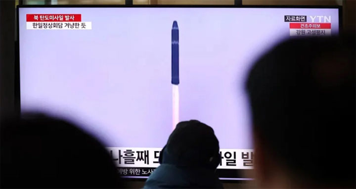 ফের ব্যালিস্টিক ক্ষেপণাস্ত্র ছুড়ল উ. কোরিয়া