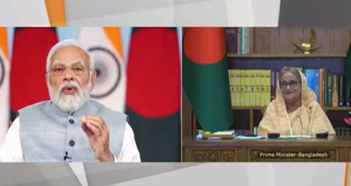 ফ্রেন্ডশিপ পাইপলাইনের উদ্বোধন করলেন শেখ হাসিনা-নরেন্দ্র মোদি