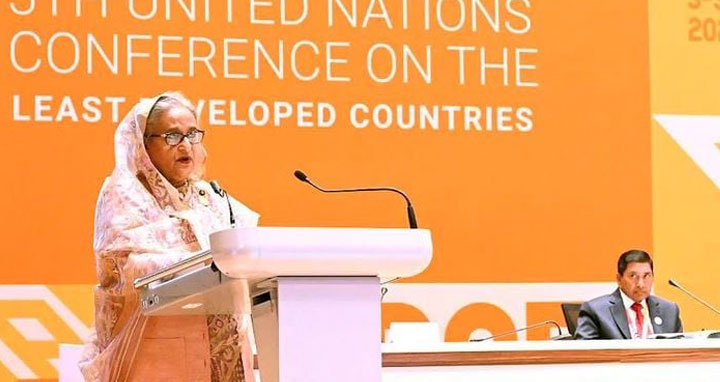 স্বল্পোন্নত দেশগুলোর জন্য বৈশ্বিক অংশীদারিত্ব অর্থবহ হতে হবে : প্রধানমন্ত্রী