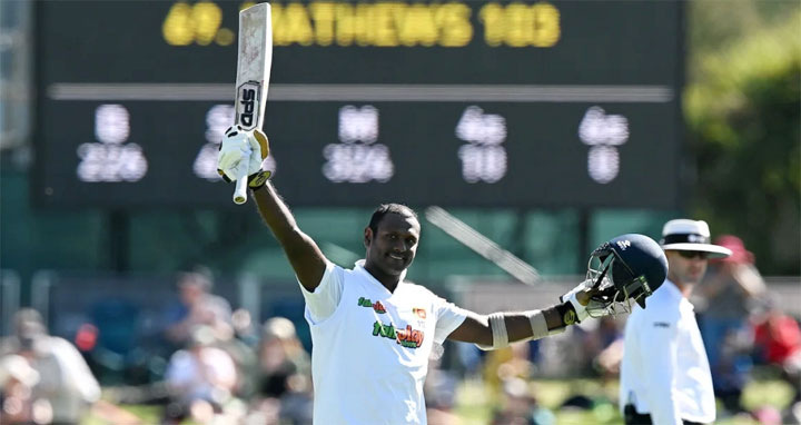 ম্যাথিউসের সেঞ্চুরিতে নিউজিল্যান্ডকে শ্রীলঙ্কার চ্যালেঞ্জ