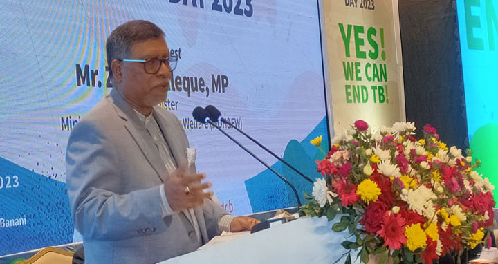 দেশে এখন সংক্রামক রোগের সংখ্যা খুবই কম : স্বাস্থ্যমন্ত্রী