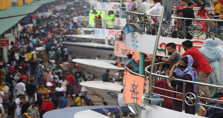 ৬ দিনে ঢাকা ছেড়েছেন ১ কোটি ১৩ লাখ মানুষ