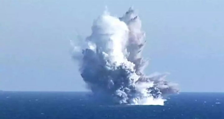 পরমাণু হামলায় সক্ষম ডুবো ‘ড্রোনের’ পরীক্ষা চালিয়েছে উ. কোরিয়া