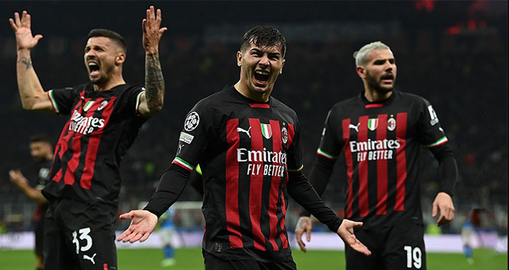 নাপোলিকে হারিয়ে সেমিতে এক পা মিলানের