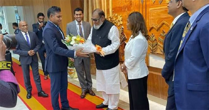 সম্মেলনে যোগ দি‌তে মালদ্বীপের ভাইস প্রেসিডেন্ট ঢাকায়