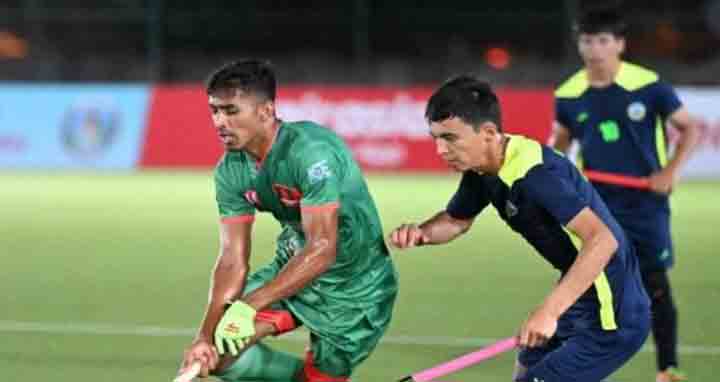 উজবেকিস্তানকে ৩-১ ব্যবধানে হারাল বাংলাদেশ