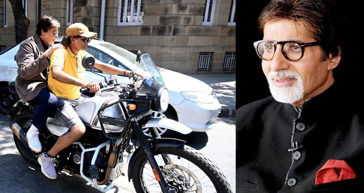 যানজট এড়াতে অচেনা ব্যক্তির বাইকে অমিতাভ