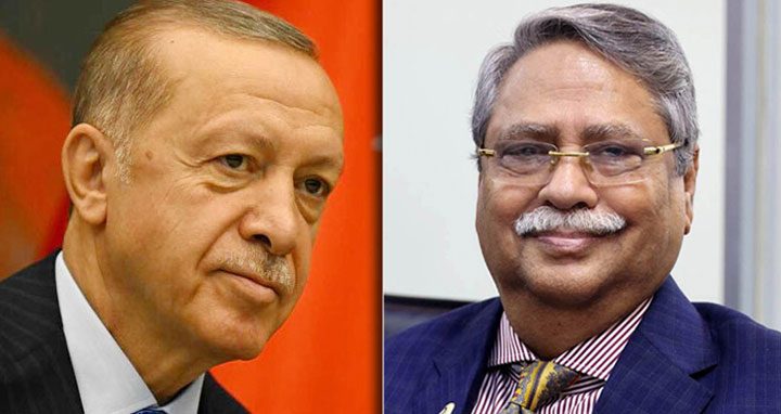 এরদোয়ানকে রাষ্ট্রপতি সাহাবুদ্দিনের অভিনন্দন