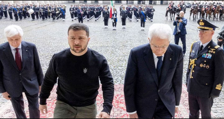 ইতালি ও ভ্যাটিকান সফরে ইউক্রেনের প্রেসিডেন্ট