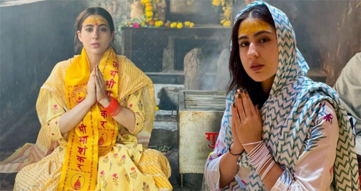 মন্দিরে সারা আলি খান, জাহান্নামি বলছেন নেটিজেনরা