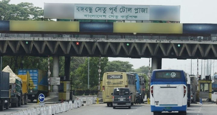 বঙ্গবন্ধু সেতুতে এক দিনে ২ কোটি ৬৫ লাখ টাকার টোল আদায়
