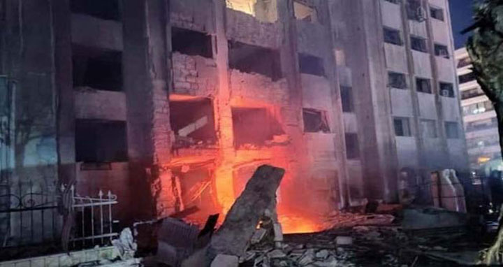 দামেস্কে ইসরায়েলের বিমান হামলা
