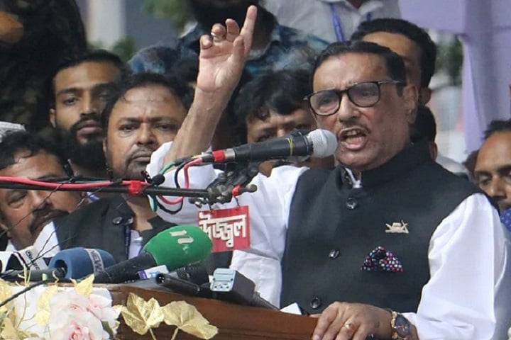 নির্বাচনকালীন সরকারের দায়িত্বে শেখ হাসিনাই থাকবেন : কাদের