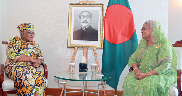 প্রধানমন্ত্রীর সঙ্গে ডব্লিউটিওর মহাপরিচালকের সাক্ষাৎ