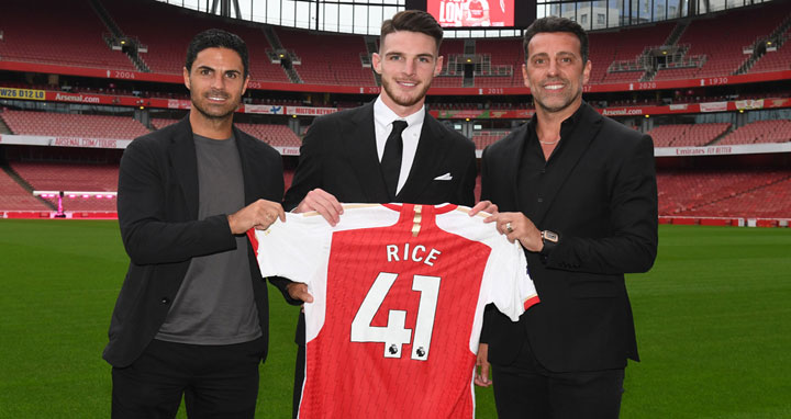 ‘রেকর্ড’ চুক্তিতে আর্সেনালে যোগ দিলেন রাইস