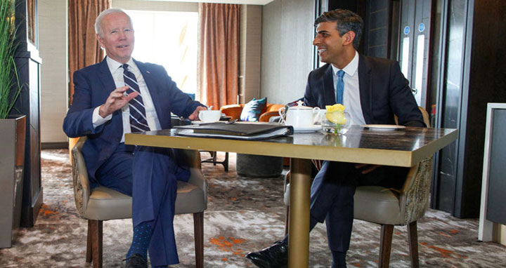 ঋষি সুনাক কাছের বন্ধু : বাইডেন